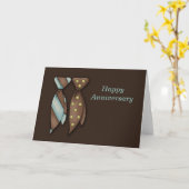 Mr. and Mr., Two Grooms Wedding Anniversary Karte (Gelbe Blume)