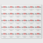 Mr. and Mr Two Grooms Wedding Geschenkpapier (Flach)