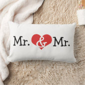 Mr. and Mr Two Grooms Wedding Gift Lendenkissen (Decke)