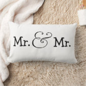 Mr. and Mr Two Grooms Wedding Gift Lendenkissen (Decke)