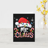Mr And Mrs Claus Couples Matching Christmas Karte (Gelbe Blume)
