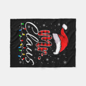 Mr And Mrs Claus Couples Matching Christmas Pajama Fleecedecke (Vorderseite (Horizontal))