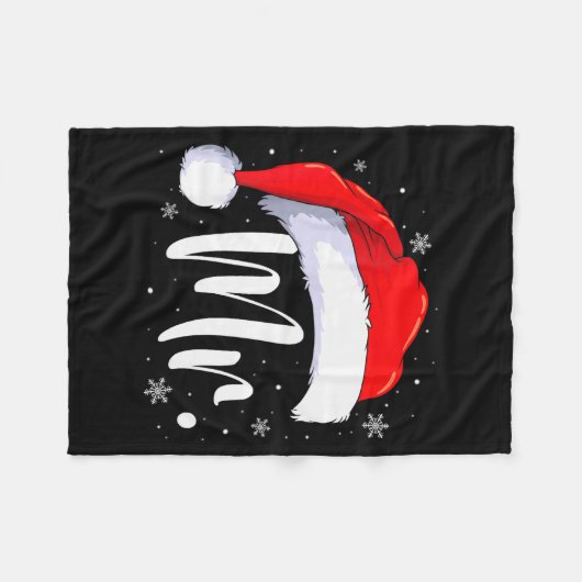 Mr And Mrs Claus Couples Matching Christmas Pajama Fleecedecke (Vorderseite (Horizontal))