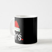 Mr And Mrs Claus Couples Matching Christmas Pajama Kaffeetasse (Vorderseite Links)