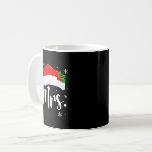 Mr And Mrs Claus Couples Matching Christmas Pajama Kaffeetasse (Vorderseite Links)