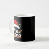 Mr And Mrs Claus Couples Matching Christmas Pajama Kaffeetasse (Vorderseite Links)