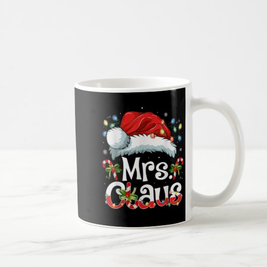 Mr And Mrs Claus Couples Matching Christmas Pajama Kaffeetasse (Rechts)