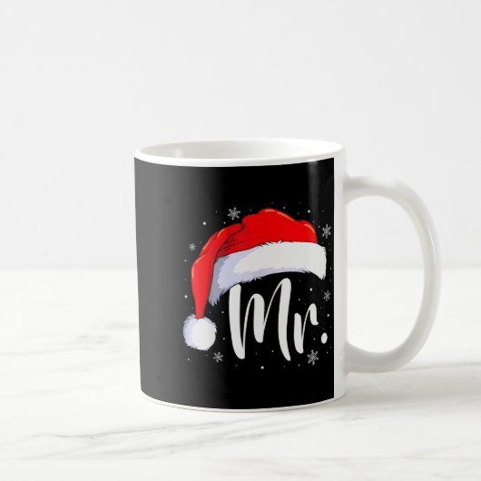 Mr And Mrs Claus Couples Matching Christmas Pajama Kaffeetasse (Rechts)