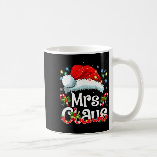 Mr And Mrs Claus Couples Matching Christmas Pajama Kaffeetasse (Rechts)