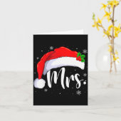 Mr And Mrs Claus Couples Matching Christmas Pajama Karte (Gelbe Blume)