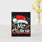Mr And Mrs Claus Couples Matching Christmas Pajama Karte (Gelbe Blume)