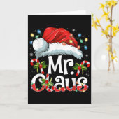 Mr And Mrs Claus Couples Matching Christmas Pajama Karte (Gelbe Blume)