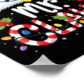 Mr And Mrs Claus Couples Matching Christmas Poster (Ecke)