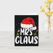 Mr And Mrs Claus Couples Matching Christmas Santa Karte (Gelbe Blume)