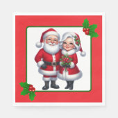Mr. And Mrs. Claus  Serviette (Vorderseite)