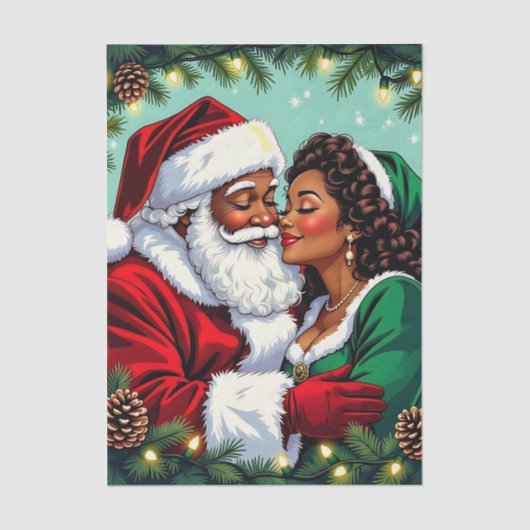 Mr and Mrs Claus Sweet Christmas  Seidenpapier (Vorderseite)