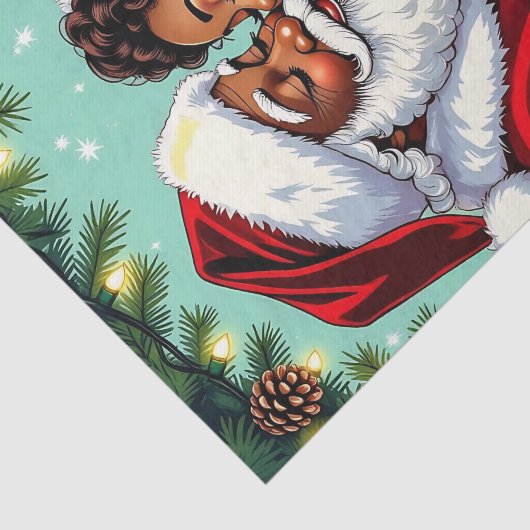 Mr and Mrs Claus Sweet Christmas Seidenpapier (Ausschnitt)