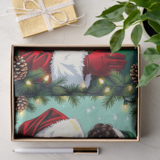 Mr and Mrs Claus Sweet Christmas  Seidenpapier (Geschenk)