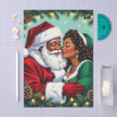 Mr and Mrs Claus Sweet Christmas  Seidenpapier (Handwerk)