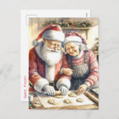 Mr. and Mrs. Clause Niedliche Weihnachten Personal (Vorne/Hinten)