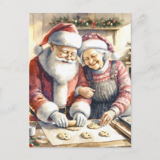 Mr. and Mrs. Clause Niedliche Weihnachten Personal (Vorderseite)