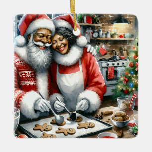 Mr. and Mrs. Clause Niedliche Weihnachten Personal Keramikornament