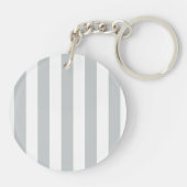 Mr. and Mrs. Click to Customize Color Stripes Schlüsselanhänger (Rückseite)