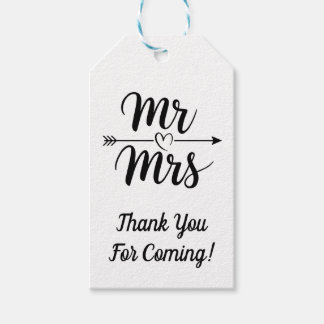 Mr. and Mrs Empfang Gift Simple Geschenkanhänger