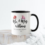 Mr. and Mrs First Christmas Together Tasse