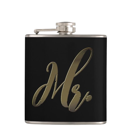Mr. and Mrs Flask Set Angesagt Wedding Flask Set Flachmann (Vorderseite)