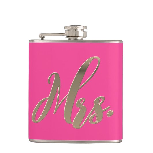 Mr. and Mrs Flask Set Angesagt Wedding Flask Set Flachmann (Vorderseite)