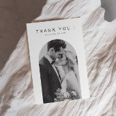 Mr. and Mrs. Foto Wedding Danke Foil Card