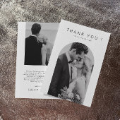 Mr. and Mrs. Foto Wedding Danke Foil Card
