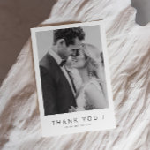 Mr. and Mrs. Foto Wedding Danke Foil Card