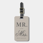 Mr. and Mrs. Gepäckanhänger (Vorderseite vertikal)