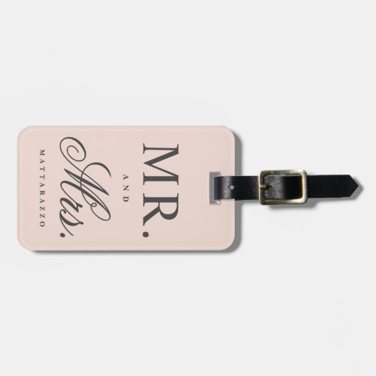 Mr. and Mrs. Gepäckanhänger (Vorderseite horizontal)