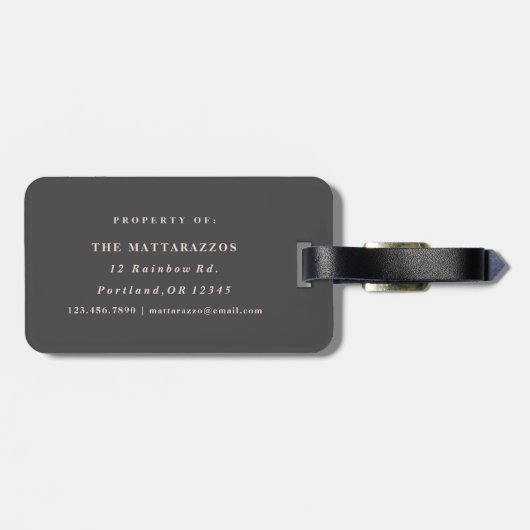 Mr. and Mrs. Gepäckanhänger (Rückseite horizontal)