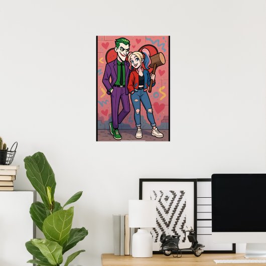 Mr and Mrs Joker Poster (Heimbüro)