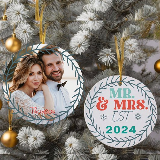 Mr and Mrs Keramik Ornament