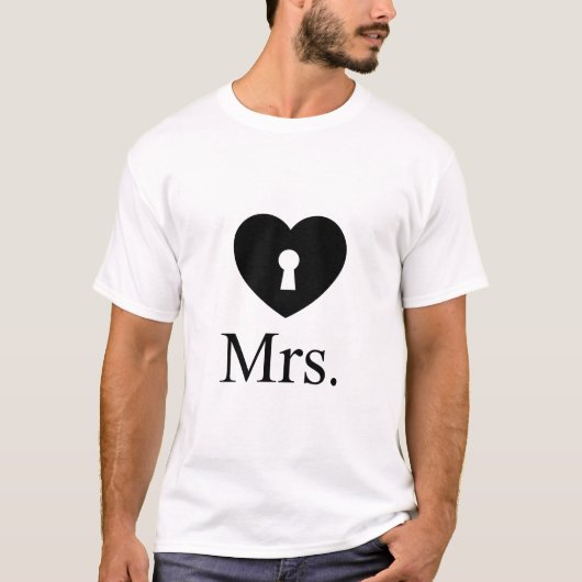 Mr. and Mrs. - Lock and Key T-Shirt (Vorderseite)