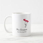 Mr And Mrs Mugs 1st Wedding Anniversary Keepsake Kaffeetasse (Links)