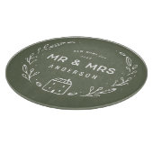 Mr. and Mrs New Zuhause Schneidebrett (Ecke)
