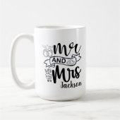 Mr. and Mrs. Newly Wed Mug Kaffeetasse (Links)
