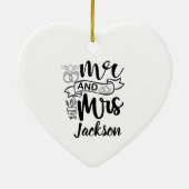 Mr. and Mrs. Newly Wed Ornament (Hinten)
