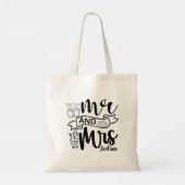 Mr. and Mrs. Newly Wed Tote Bag Tragetasche (Rückseite)