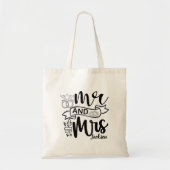 Mr. and Mrs. Newly Wed Tote Bag Tragetasche (Vorne)