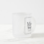 Mr. and Mrs Personalisiert Wedding Gift For Couple Mattglastasse (VorderseiteRechts)