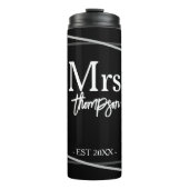 Mr. and Mrs Personalisiert Wedding Gift For Couple Thermosbecher (Vorderseite)