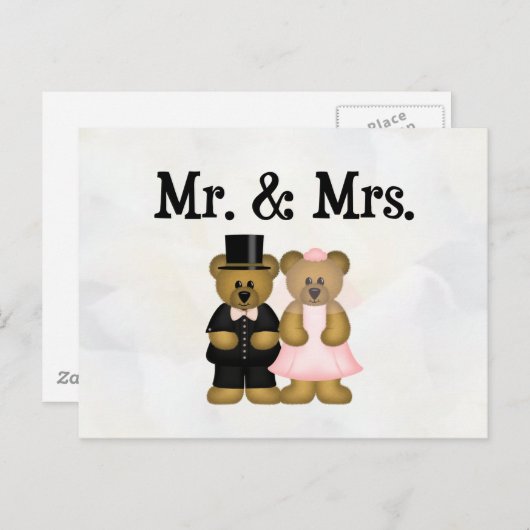 Mr and Mrs Postkarte (Vorne/Hinten)
