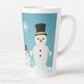 Mr. and Mrs. Snowman Family Christmas Festive Milchtasse (Rechts)